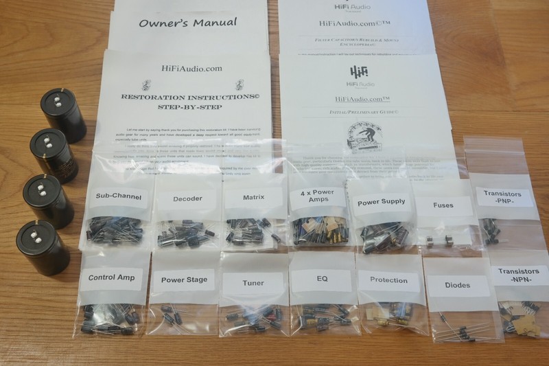 Pioneer QX-949 rebuild restoration recap service kit fix repair capacitor gallery