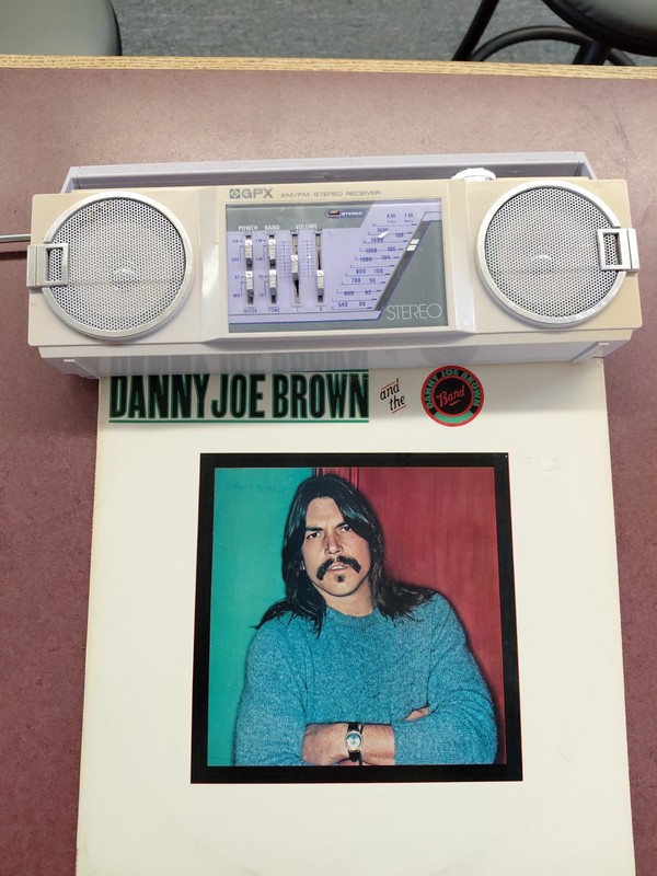 vintage GPX Grand Prix AM/FM stereo receiver And Danny Joe Brown Album Record