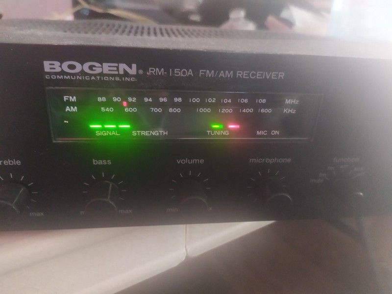 BOGEN Communications Inc. RM-150A FM/AM Receiver