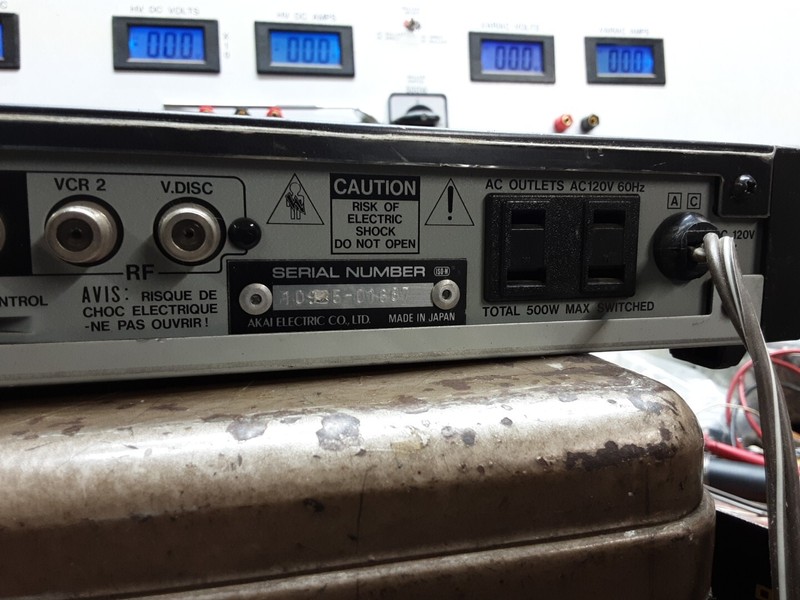 AKAI Model AS-P202 Remote Control Center Signal Processor 1986 Vintage gallery