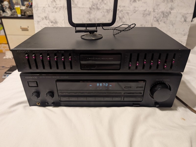 KENWOOD KR-A4040 AM/FM Stereo Receiver & Ge-292 Equalizer Tested Works gallery