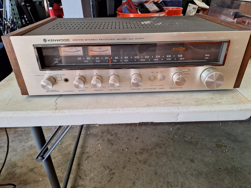 Vintage Kenwood KR-3090, 26W AM/FM Stereo Receiver. Tested Working.
