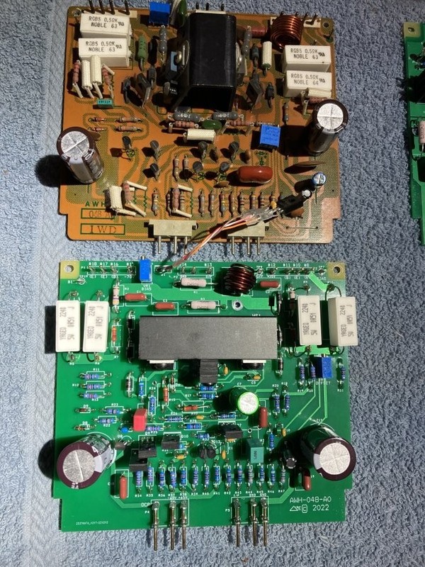 SX-1250 AWH-048-A0 power amplifier pcb (pair), fully assembled and tested (new) gallery