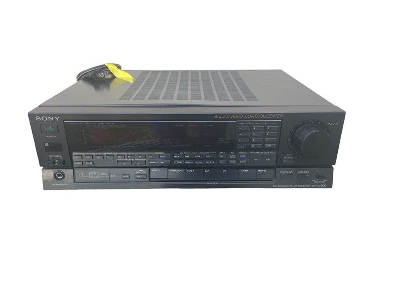 Vintage Sony STR-AV900 Amplifier Receiver Tuner W/graphic Equalizer Am/fm