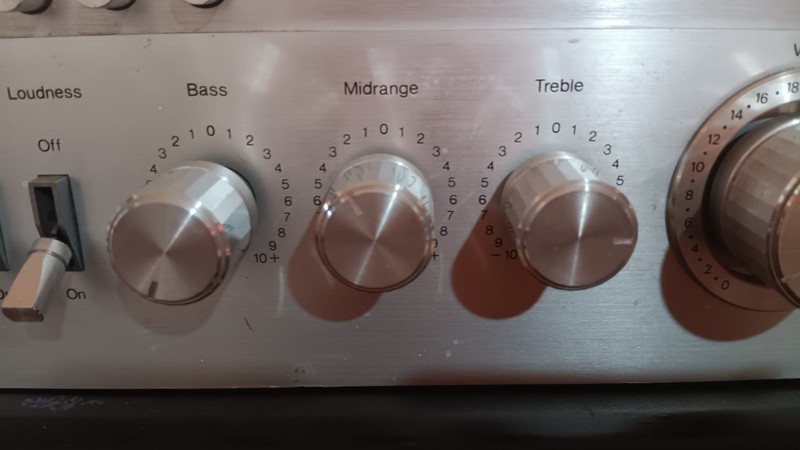 Mcs 3233 Receiver Treble Bass Mid Balance Knob