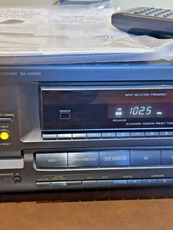 Technics SA-GX690 Stereo Receiver AV Control Dolby Pro Logic Class H+ Remote Jap gallery