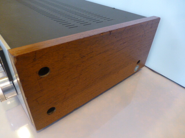 KENWOOD KR-2090 VINTAGE STEREO RECEIVER WITH WOOD SIDE CABINET. ALL FUNCTIONS-OK gallery