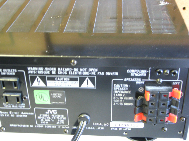 Vintage JVC RX-750V FM/AM COMPUTER CONTROLLED RECEIVER .. DYNAMIC QUARTZ LOCK gallery