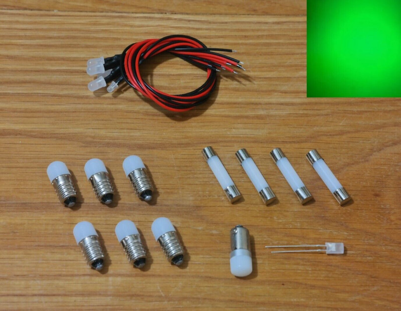Sansui 2000 2000A receiver replacement front LED lamps bulbs lights kit GREEN