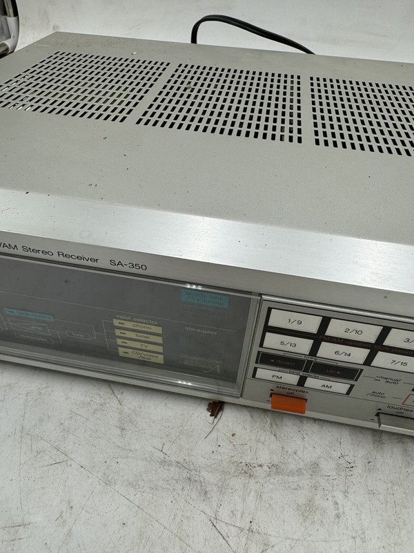 Technics SA-350 Quartz Synthesizer TV/FM/AM Stereo Receiver Untested gallery