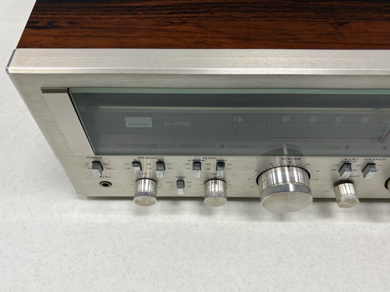 Sansui G-6700 Pure Power DC Stereo Receiver 90WPC Woodgrain - TESTED (Read) gallery