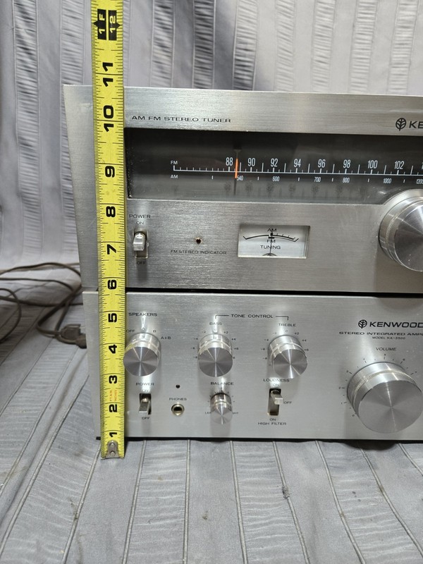 Vintage Kenwood KA-3500+KT-5300, 40W AM/FM Combo 1977 Cleaned Works Well gallery