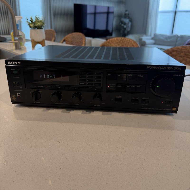 SONY STR-GX5ES II AM FM STEREO RECEIVER SPONTANEOUS TWIN DRIVE - Vintage KOREA