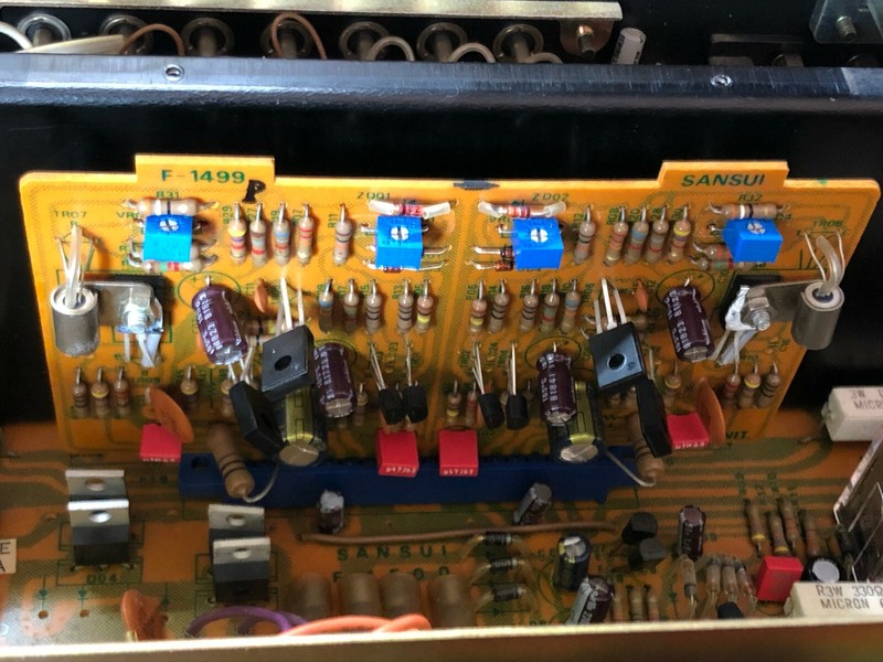 Sansui F-1499 Driver Board Rebuild Receiver Recap Kit for 661 771 Receiver gallery
