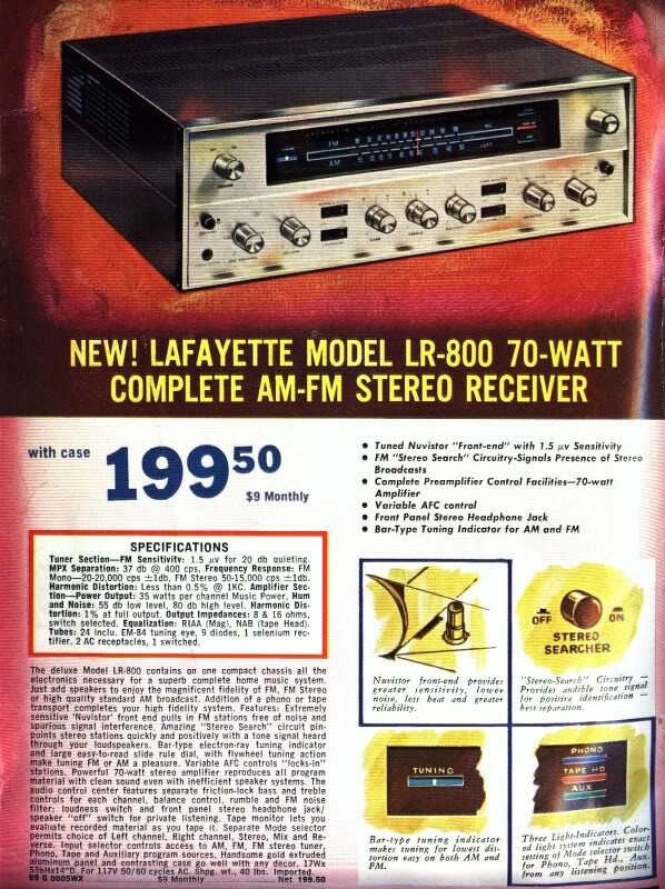 Lafayette LR-800 rebuild restoration filter capacitor kit repair instruction gallery