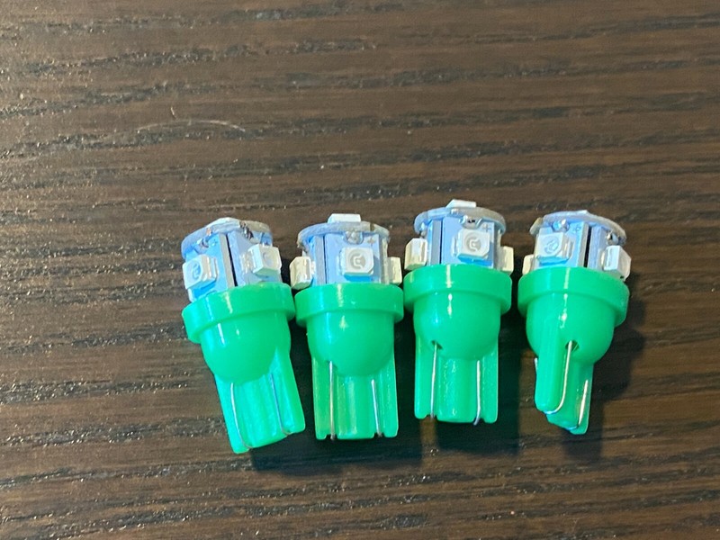 Pioneer SX-1050 LED Light Bulbs SX-850 SX-950 4 Cyan Sea-Green Wedge Lamps