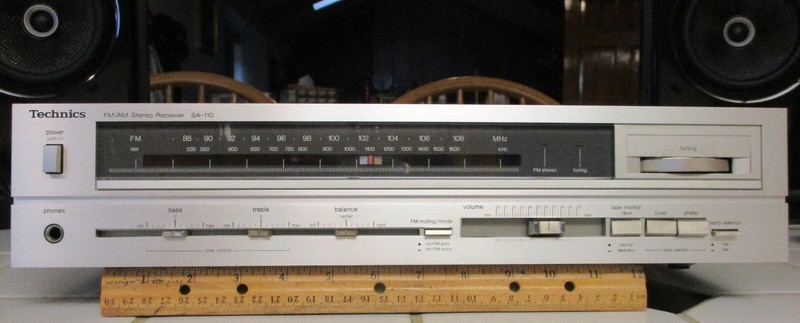 Technics SA-110 Stereo Receiver – Demo – Antennas / wires – Marantz style 1980s