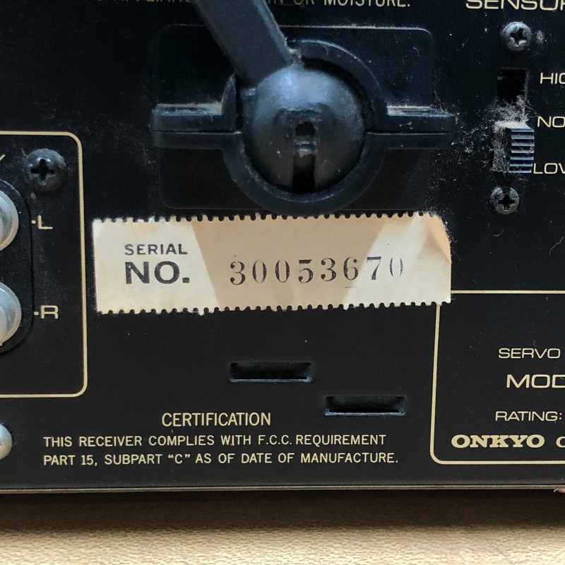 Onkyo Servo Locked Tuner Amplifier TX-2000 Tested Working Wood Grain Analog gallery