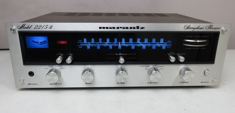 MARANTZ 2215B STEREO RECEIVER FULLY RECAPPED PRO SERVICED + LED's gallery