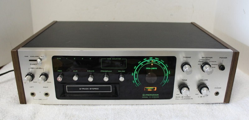 Vintage Pioneer H-R9000 AM/FM Stereo Receiver Eight Track Recorder ~ Works ~ Fix