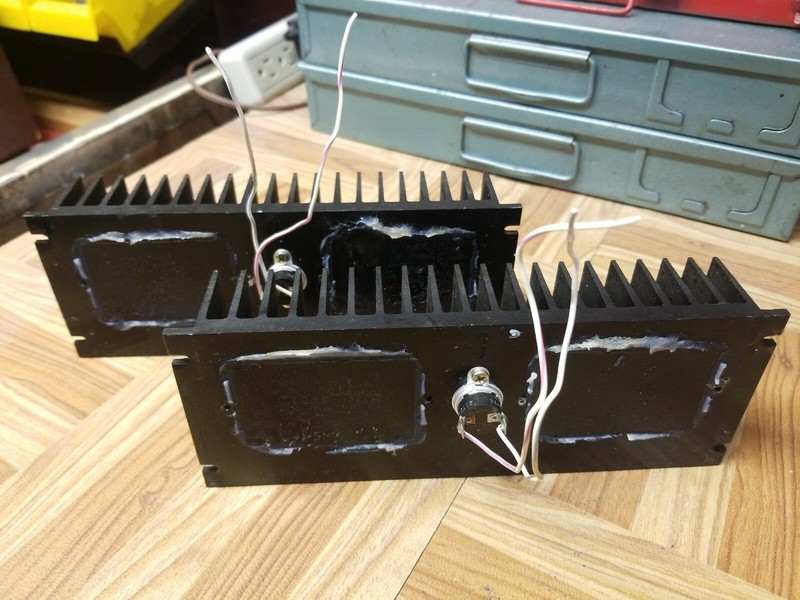 Fisher 634 Quad Receiver Heat Sinks Pair