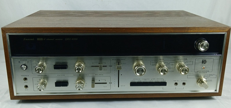 VINTAGE SANSUI QRX-6500 QUADRAPHONIC STEREO RECEIVER 4.2 W BOX TESTED WORKING