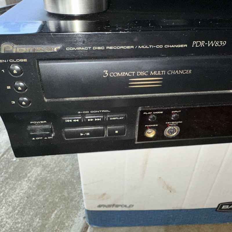 PIONEER PDR-W839 3 CD + 1 cd-r cd-rw Player Recorder Changer Stereo As Is! gallery