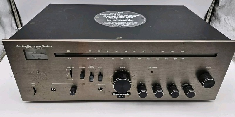 Panasonic MCS Series 683-2000 Stereo Receiver Used RARE AS IS