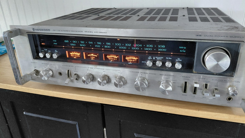 Kenwood KR-9600 Stereo AM/FM Receiver Untested gallery