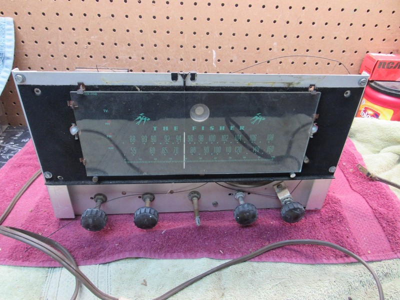 Vintage The Fisher 70-RT FM/AM Tube Tuner Receiver for Parts or Repair