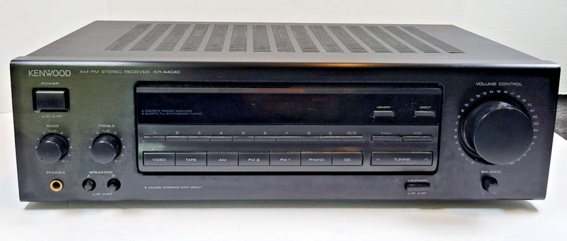 Vintage Kenwood KR-A4040 AM/FM Stereo Audio Receiver No Remote – Tested Working!
