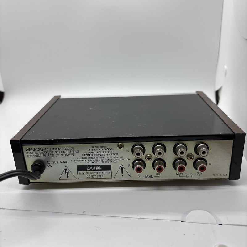 Realistic 42-2108 Retro Stereo Reverb System Vintage Mixing Mic 70's - Untested gallery