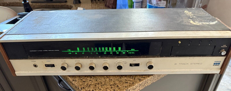 Vintage BSR MCDONALD 8 Track Strereo Receiver System JAPAN McDonald 28