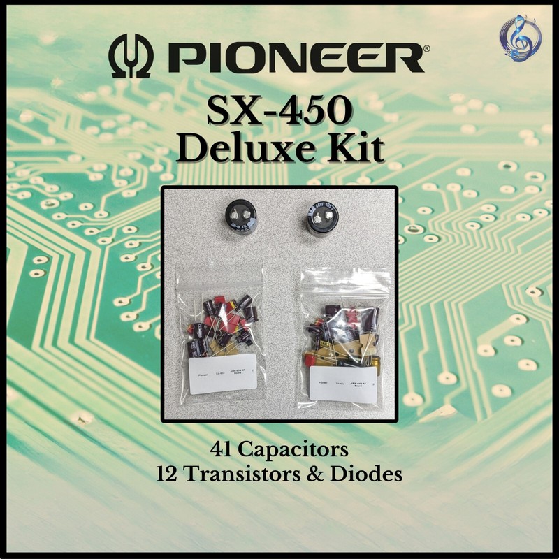 Pioneer SX-450 Receiver Deluxe Upgrade Kit Genuine Parts Restoration gallery