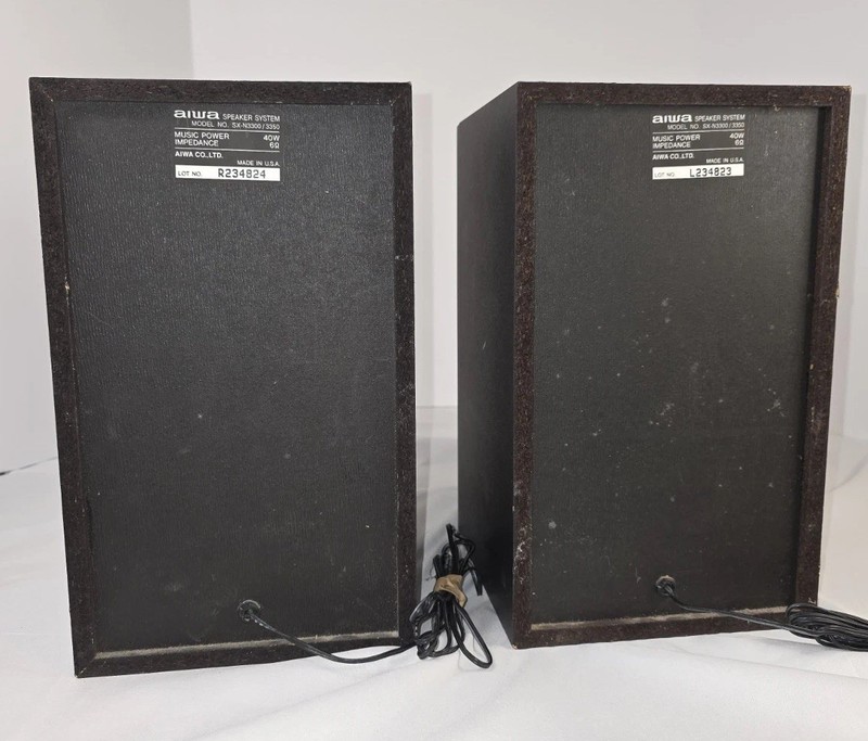 VTG PAIR OF AIWA SX-N3300/3350 40W 6 Ohm gallery
