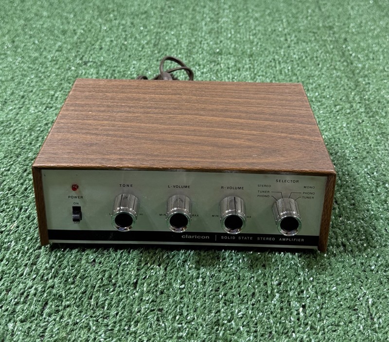 CLARICON SOLID STATE STEREOPHONIC AMPLIFIER MODEL 36-105 JAPAN – TESTED WORKING