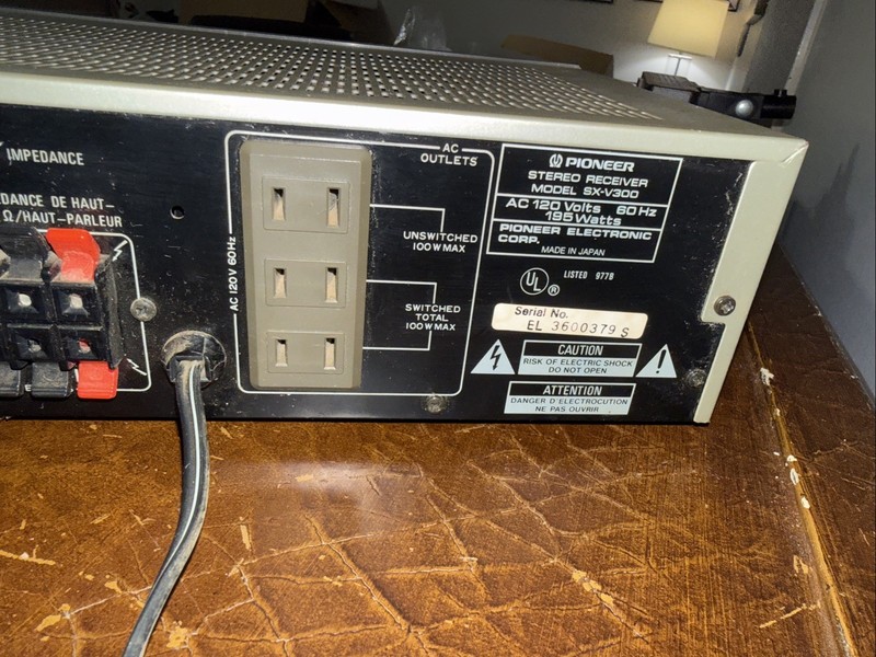 Vintage Pioneer SX-V300 Home Theater Stereo FM Receiver - Tested (HOME93) gallery