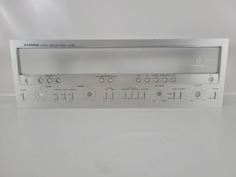 PIONEER SX 950 RECEIVER PARTS: OEM FRONT PANEL