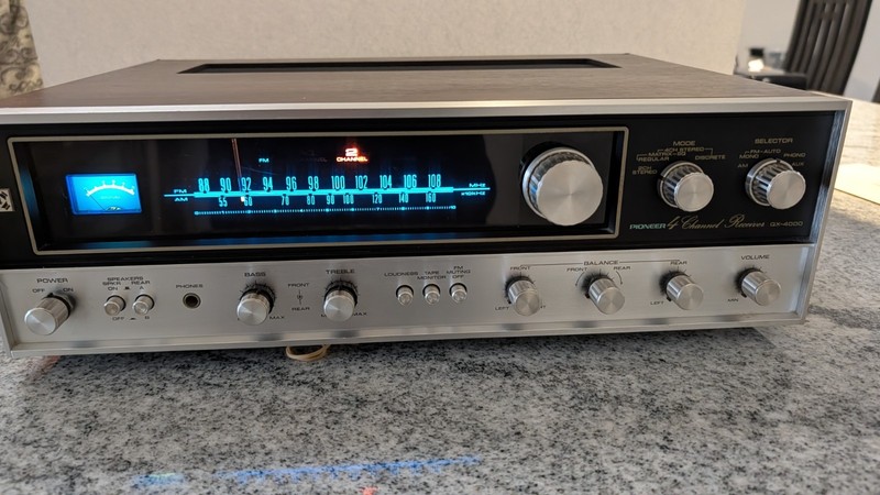Pioneer Receiver QX-4000 Recapped, new main speaker terminals, Silver Face. gallery